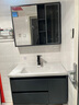艺昕浴室柜陶瓷一体盆卫生间洗手盆洗脸盆柜组合智能镜套装洗漱洗手台 80CM轻奢灰标准款+全套配件 实拍图