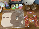 潮九玩五布朗熊车载防滑垫卡通垫子车内汽车摆件创意中控台手机固定垫防水 实拍图