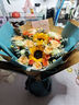 艾斯维娜鲜花速递向日葵混搭花束生日礼物全国同城配送 向日葵香槟韩式花束 实拍图