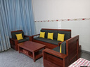 辰娅 实木沙发 胡桃木实木沙发组合现代中式冬夏两用大小户型储物家具 1+1+3 实拍图