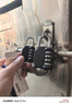 虎顿（HOTUN）中号密码挂锁防水密码挂锁四位密码中小号挂锁防盗挂锁通用挂锁MG09-32H 实拍图
