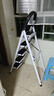熊居 梯子家用折叠室内楼梯人字梯多功能加厚碳钢步梯爬梯便携 升级安全卡扣*白色五步梯 实拍图