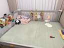丸丫K2婴儿床围栏宝宝防摔护栏床边防掉档板免打孔三面1.5+2+2米 实拍图