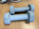 Keep 彩色浸塑哑铃 男士女士家用健身肌肉手臂塑形轻重量 水蓝2kg*2 实拍图