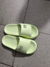 百慕倾臣 拖鞋女踩屎感夏室内家居家用情侣防滑静音厚底洗澡浴室 凉拖鞋男 绿色 40-41 正码（内长260MM） 实拍图