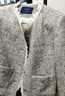 三彩【绵羊毛】2025冬季新款香风毛呢外套圈圈呢加棉短大衣保暖M 花灰色 M 160/84A 实拍图