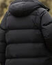 鸭鸭（YAYA）王一博同款320克高充羽绒服男士2026冬季新款防寒加厚面包女外套 青光黑色 【男女同款/高倍充绒】 L 175 (建议130-150斤) 实拍图