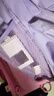 三年二班 帆布多隔层可手提补习袋科目袋学生用大容简约书袋儿童男生女生补习袋拎书袋文件袋 紫色 实拍图