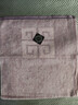 金号毛巾 纯棉加厚强吸水面巾A类洗脸巾 2条装 紫/灰 72*35cm 115g/条 实拍图