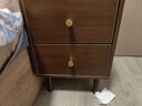 灏森梦床头柜卧室小型床头桌现代简约床边柜窄款置物时尚收纳架柜子 【加高款】胡桃色30CM 实拍图