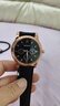 【网红爆款】商务腕表石英运动表休闲皮带男女手表 黑色 实拍图
