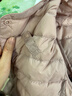 鸭鸭（YAYA）佟丽娅同款轻薄羽绒服女新款冬季短款圆领内胆修身时尚薄外套男 驼色【女款无领】 XL 【建议115-125斤】 实拍图