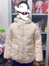 优衣库童装男童女童高性能复合连帽外套/保暖厚衣服473309 01 乳白色 140 实拍图