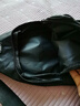 【已售300万】新款男女皮革触感胸包休闲时尚牛津布单肩包斜挎包 双层-黑色（高性价比） 实拍图