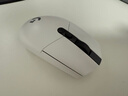 罗技（G）G304 LIGHTSPEED无线鼠标 游戏鼠标 轻质便携 绝地求生FPS鼠标英雄联盟LOL吃鸡 生日礼物 白色 实拍图