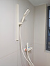 惠达（HUIDA）淋浴花洒套装一体精铜无顶喷简易浴室卫浴花洒全套洗澡奶白DW699 实拍图