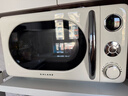 格兰仕（Galanz）复古微波炉 家用小型20L迷你 奶油风百搭复古 易清洁大平板 自动菜单 700瓦省电KAW0-SF2 实拍图