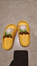 巴布豆（BOBDOG）儿童拖鞋男女童宝宝软底居家室内外夏季凉拖鞋 黄色 150码 实拍图