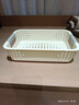 名创优品同款 杂物收纳筐塑料桌面收纳盒厨房橱柜零食玩具整理筐 奶油色/白色矮款中号 实拍图