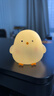 卡通小鸡仔小夜灯高颜值卧室可爱装饰发光玩具儿童生日分享小礼物 小鸡仔/白色 实拍图