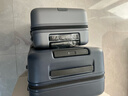 米家小米行李箱20英寸拉杆箱可登机箱PC旅行箱男女小型密码皮箱子灰色 实拍图