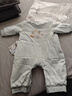 童泰新生婴儿衣服连体衣秋冬加厚夹棉初生宝宝蝴蝶衣爬服 蓝色 66cm 实拍图