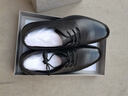 红蜻蜓真皮男鞋秋冬舒适商务休闲皮鞋高级正装德比鞋婚鞋WTA7376黑色43 实拍图