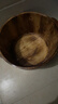 香柏木碳化足浴桶实木洗脚盆保温加厚木质泡脚桶家用养生按摩木盆 26cm 碳化双耳（无赠品） 实拍图