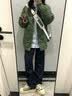Teenie Weenie小熊男装羽绒服冬季衬衫式羽绒服保暖外套外套男 军绿色 M (170) 实拍图
