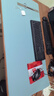 必优美 鼠标垫超大号办公室桌垫笔记本电脑垫键盘垫写字台办公桌垫游戏垫防水支持定制 100*50cm天蓝色 实拍图