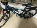 邦德·富士达 自行车男女成人24级变速山地车碟刹减震前叉青少年儿童越野单车 【24寸 钢架】 极光蓝 实拍图
