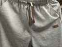 回力裤子秋季男宽松休闲裤男潮流阔腿裤百搭直筒裤运动长裤灰色XL 实拍图