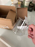 公道杯玻璃泡茶杯茶水分离公杯茶漏一体套装耐高温茶海过滤茶具 500ml透明把手+长茶漏+盖+2把杯 实拍图
