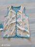 舒贝怡婴儿衣服马甲春秋款两面穿儿童背心男女宝宝马夹坎肩上衣蓝  120 实拍图