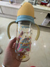 贝亲（Pigeon）PPSU双把手防胀气奶瓶240ml 丛林小兔 M号奶嘴 3月+ AA218 实拍图