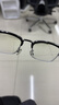 依视路（ESSILOR） 新款商务男镜架时尚镜框女配依视路镜片近视定制眼镜网上配镜 金属-眉框-2070SV-银色 镜框+依视路A4防蓝光1.60现片 实拍图