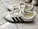 adidas「T头鞋」VL COURT复古休闲板鞋德训鞋男女阿迪达斯轻运动 汉玉白/黑色/树脂黄   40.5 实拍图