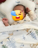 优衣库婴幼儿宝宝新生儿包臀衣长袖1件装连体衣478372 478373 478372/01乳白色 80cm 实拍图