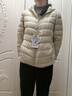 鸭鸭佟丽娅同款轻薄羽绒羽绒服女新款短款修身城市轻户外秋冬外套KXM 米白色 XL 实拍图