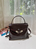 CADUNI KAISER包包女包牛皮通勤凯莉包休闲轻奢单肩包生日礼物高级感送女友老婆 【咖啡色】新年送老婆实用高档 新款时尚大容量高档手提斜挎包 实拍图