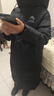 鸭鸭（YAYA）王一博同款冰壳系列户外极寒羽绒服男士新款长款情侣加厚女外套 青光黑色【现货速发】 M /170(建议115-135斤) 实拍图
