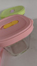 babycare婴儿辅食盒玻璃宝宝辅食保鲜工具便携防漏蒸煮冷冻储存青+粉220ml 实拍图