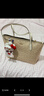 蔻驰（COACH）【品牌直供】女士大号手提托特包沙黄拼粉笔白色CBT20新年礼物 实拍图