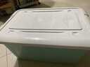 塑料收纳箱家用加大容量整理储物箱子多功能装衣服玩具收纳盒 北欧蓝 46*32*24cm 【不带轮】 实拍图