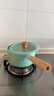 京东京造陶瓷奶锅 0氟家用辅食热奶泡面汤锅18cm绿色炉灶通用【双面不粘】 实拍图