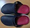 卡骆驰（CROCS）舒乐洞洞鞋沙滩鞋男鞋包头女鞋拖鞋|209964 深蓝色-410 39 (240mm) 实拍图