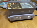 美的（Midea）电火锅钛陶0氟多功能锅不锈钢蒸锅鸳鸯火锅专用锅超薄速沸多功能一体电锅煎烤料理锅DLS332266S 实拍图