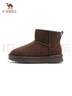 骆驼（CAMEL）雪地靴女冬季新款加绒保暖加厚棉鞋休闲懒人毛毛鞋 L25W275157咖色 38 实拍图