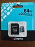 金士顿（Kingston）64GB TF（MicroSD）存储卡 内存卡U3 V30 A2 4K 适配大疆Pocket 3/Action 5/无人机/运动相机/监控 实拍图