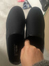回力（Warrior）一脚蹬男鞋子男秋季百搭板鞋男士休闲鞋老北京懒人帆布鞋全黑42 实拍图